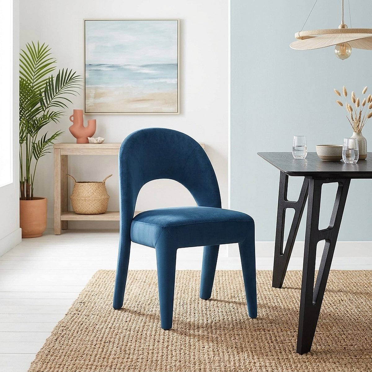 Chaise Velours - Amore Bleu