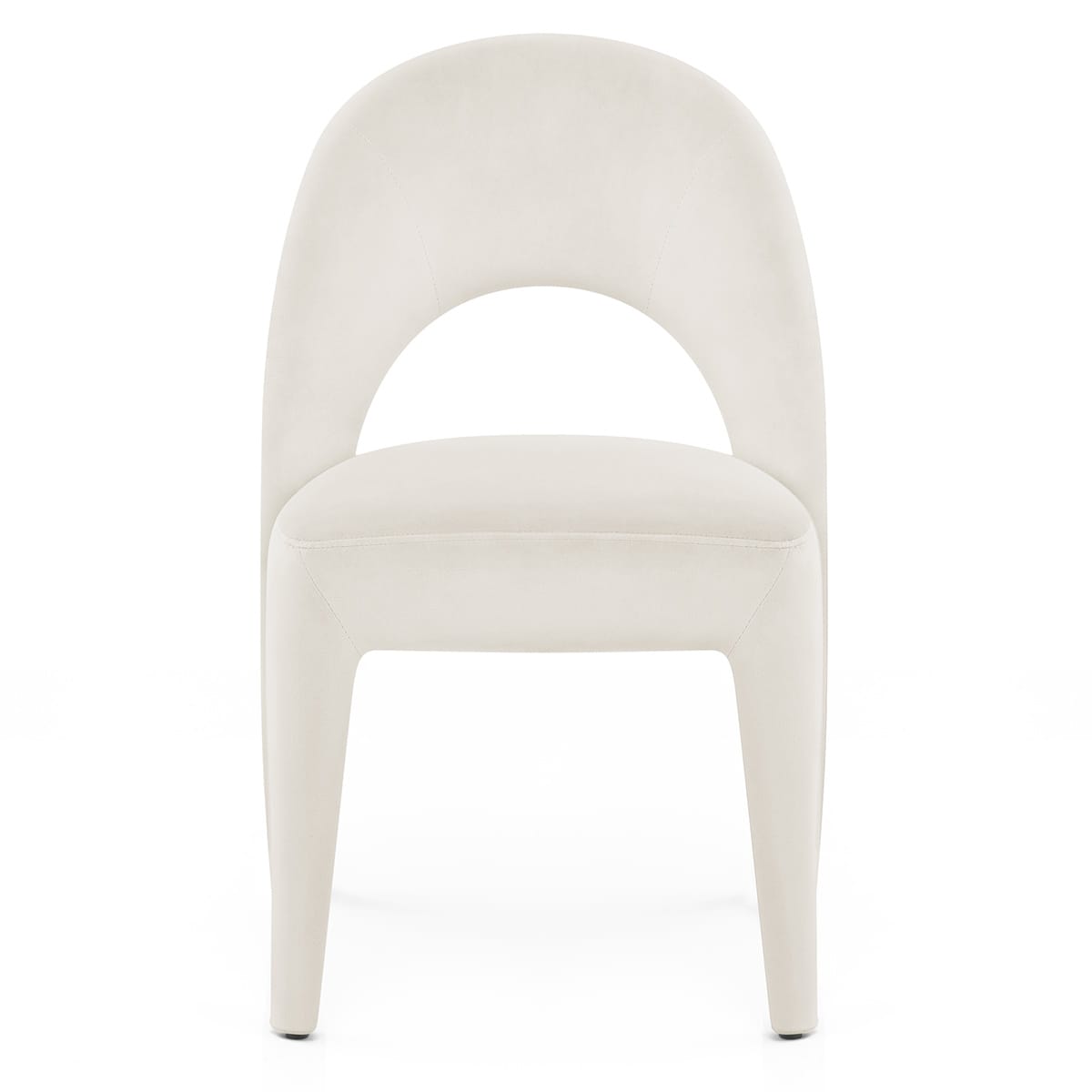 Chaise Velours - Amore Ivoire