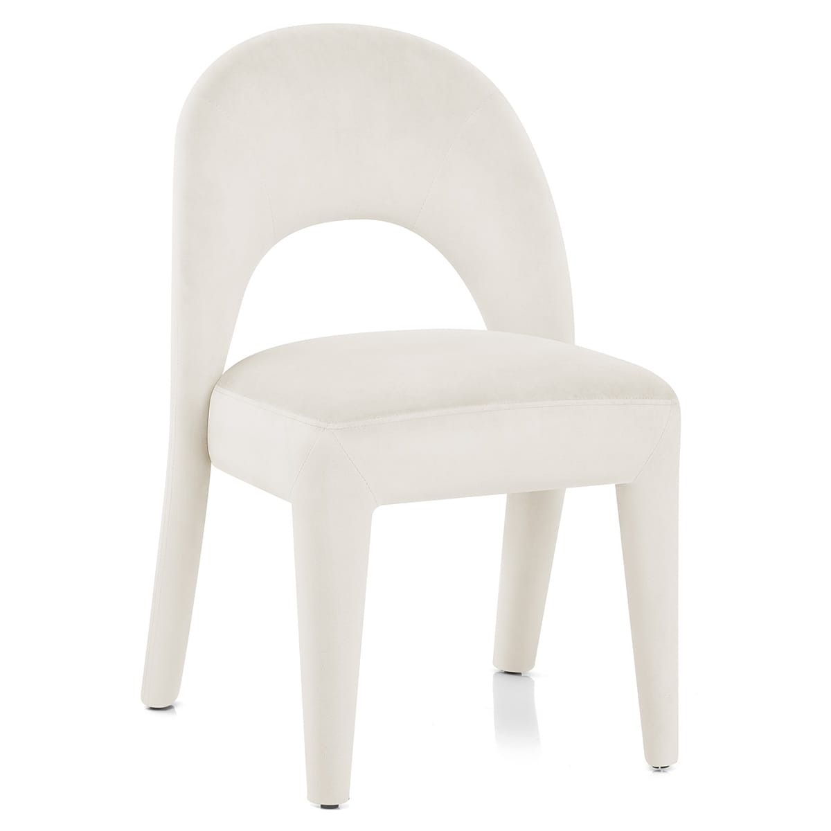 Chaise Velours - Amore Ivoire
