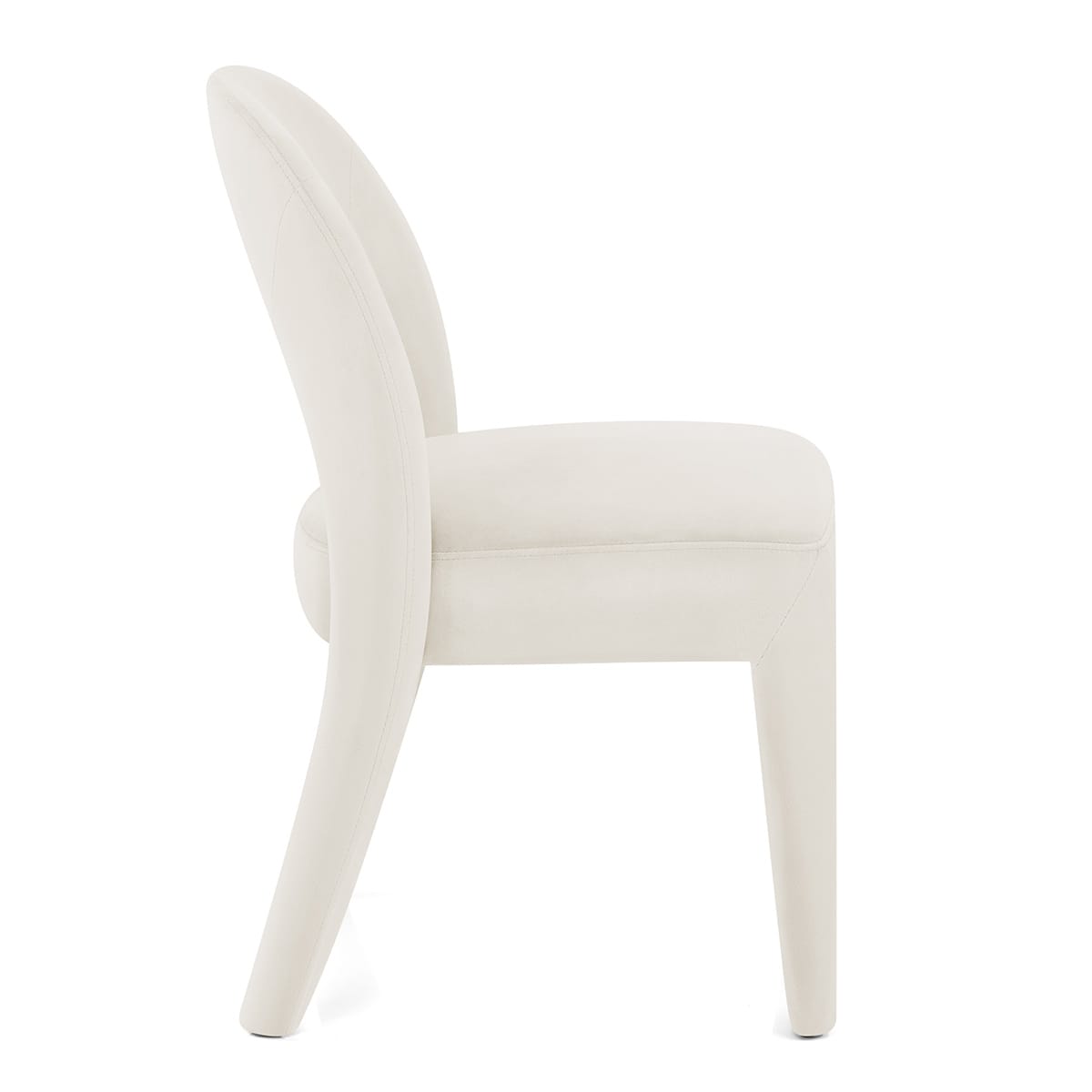 Chaise Velours - Amore Ivoire