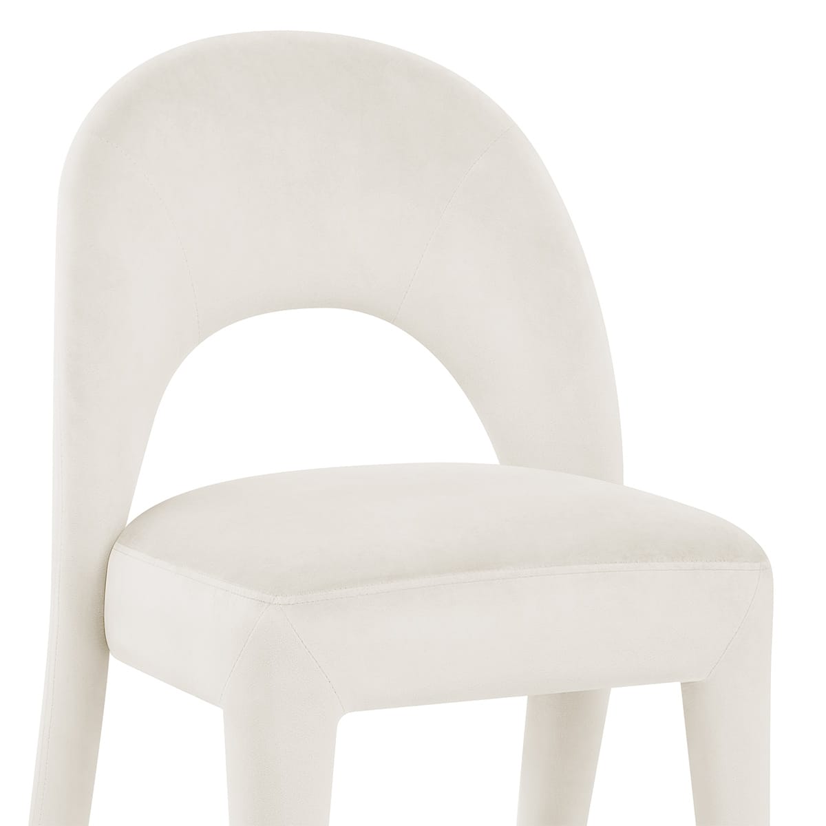 Chaise Velours - Amore Ivoire
