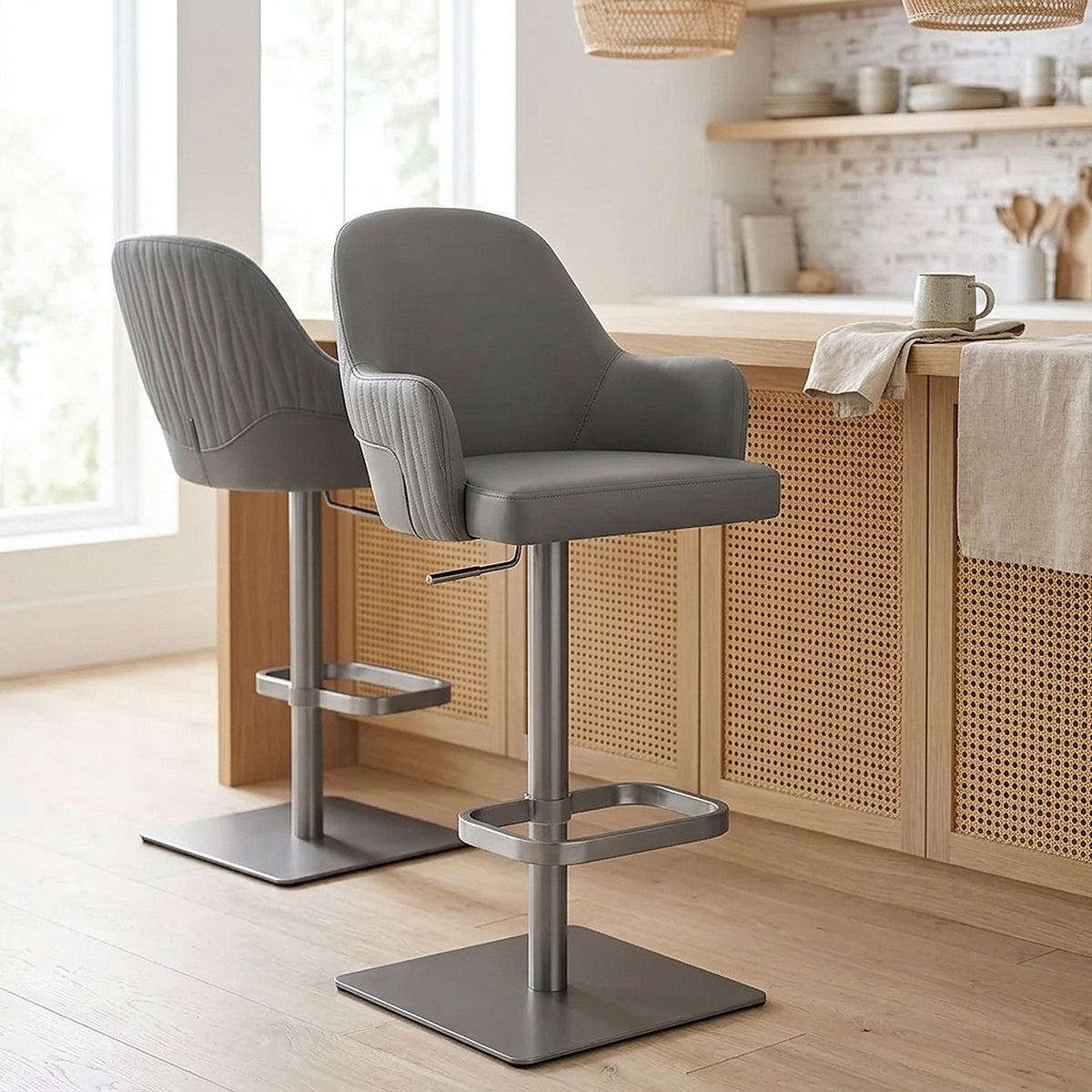 Tabouret Graphite - Antonia Gris Foncé 