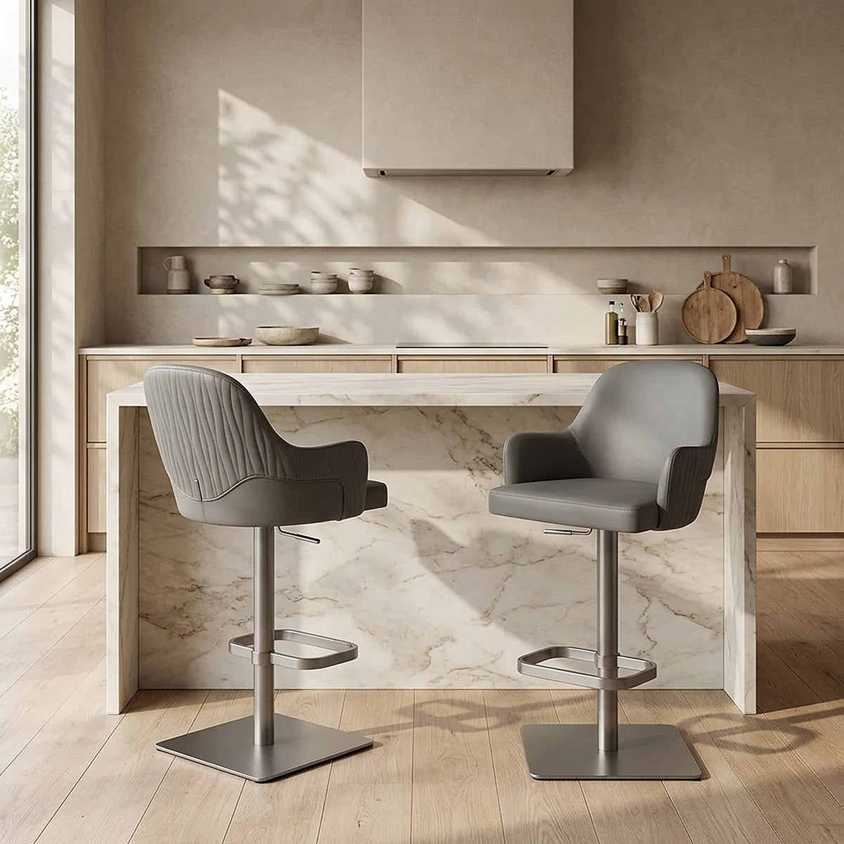 Tabouret Graphite - Antonia Gris Foncé 