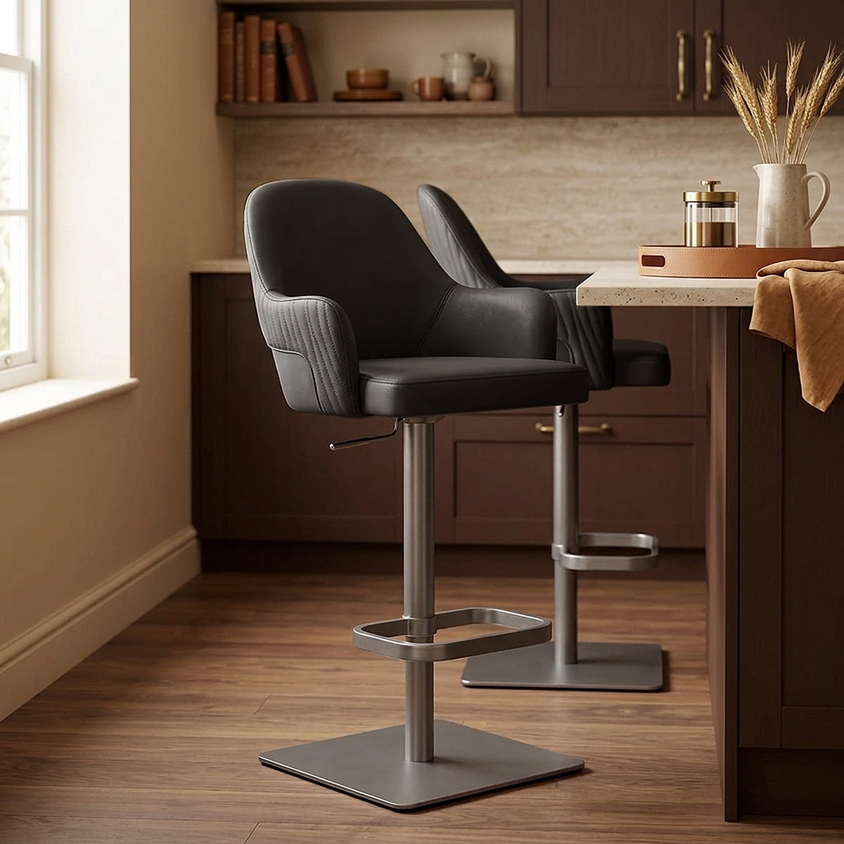 Tabouret Graphite - Antonia Noir 