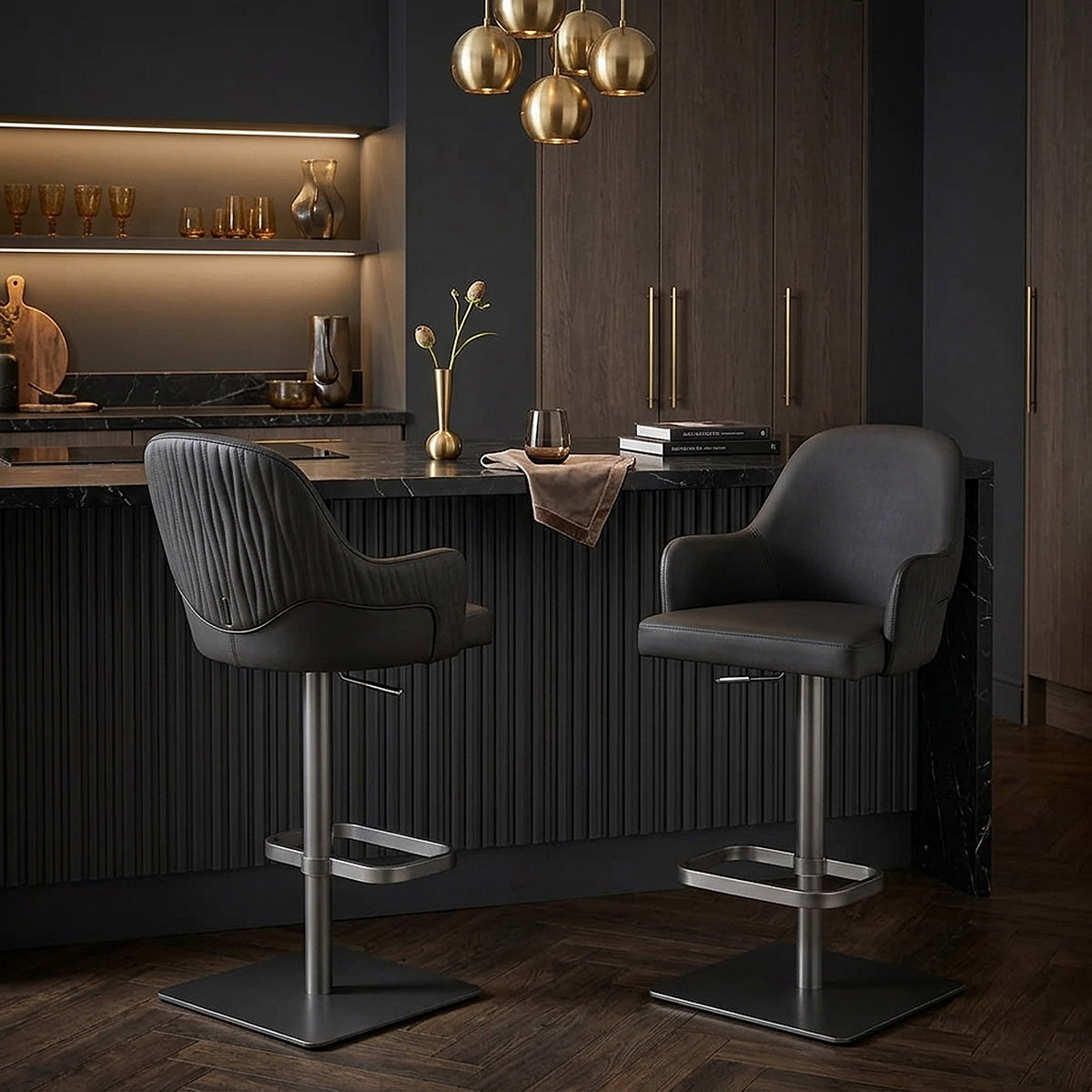 Tabouret Graphite - Antonia Noir 