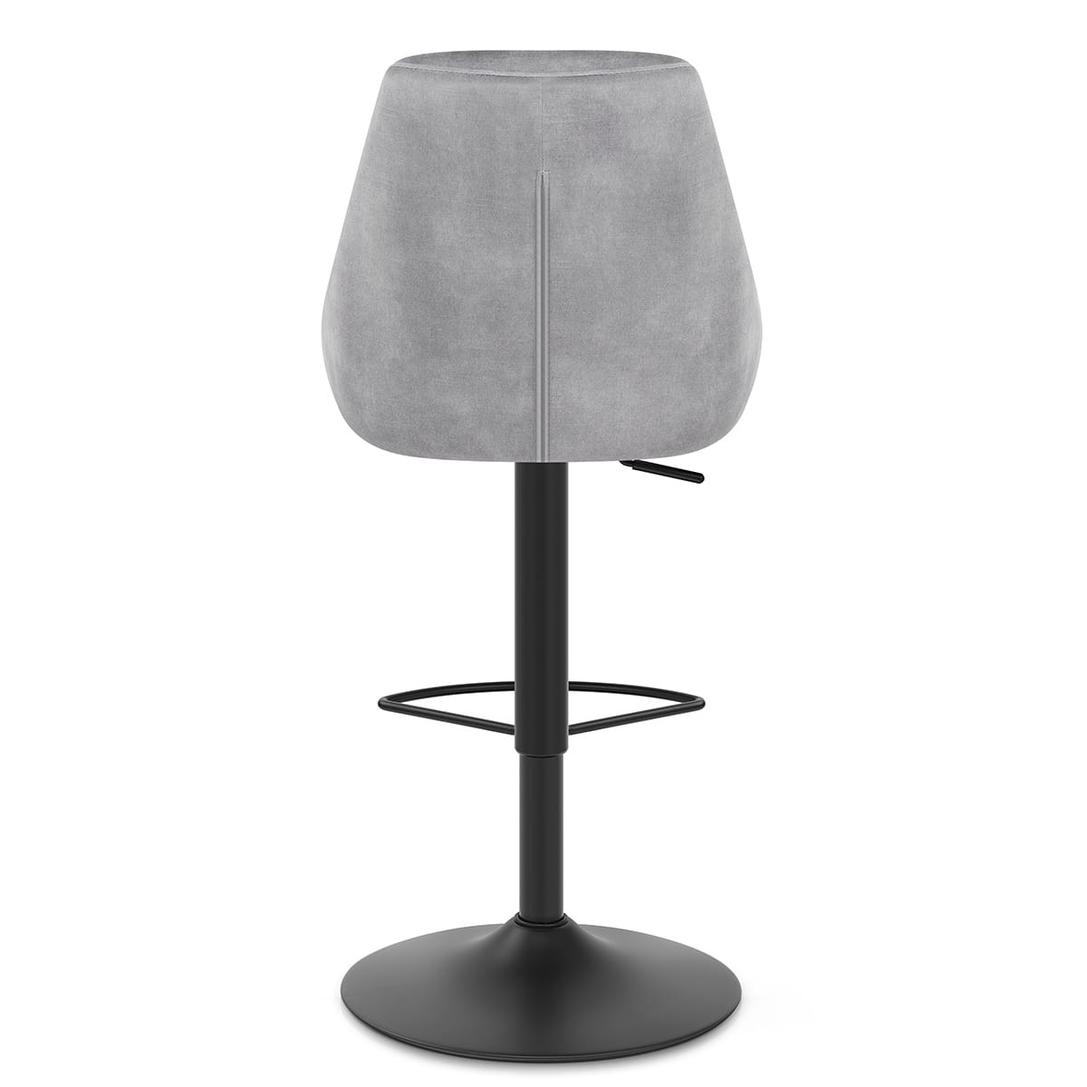 Aria Bar Stool Grey Velvet