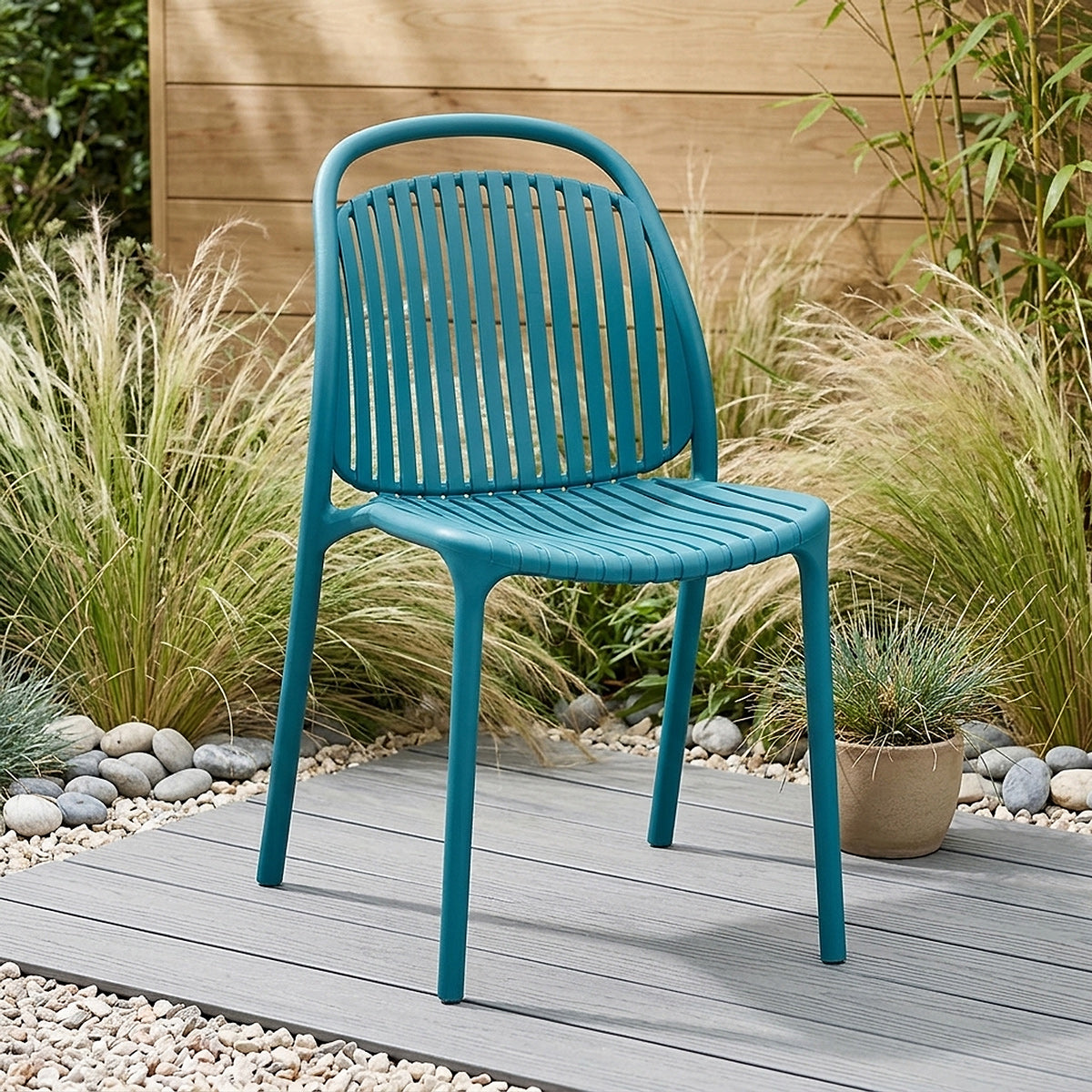 Arlo Stackable Chair Blue