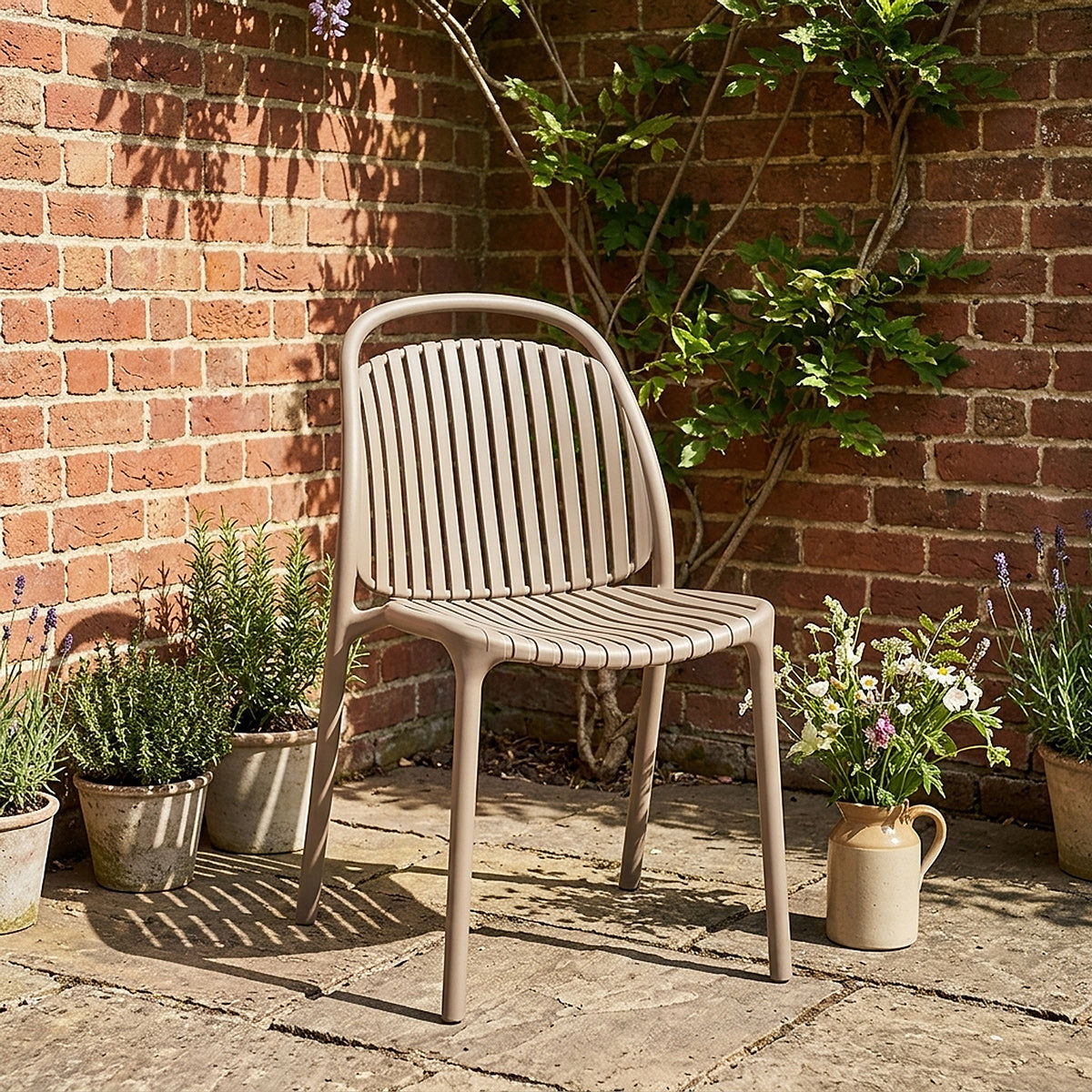 Arlo Stackable Chair Brown
