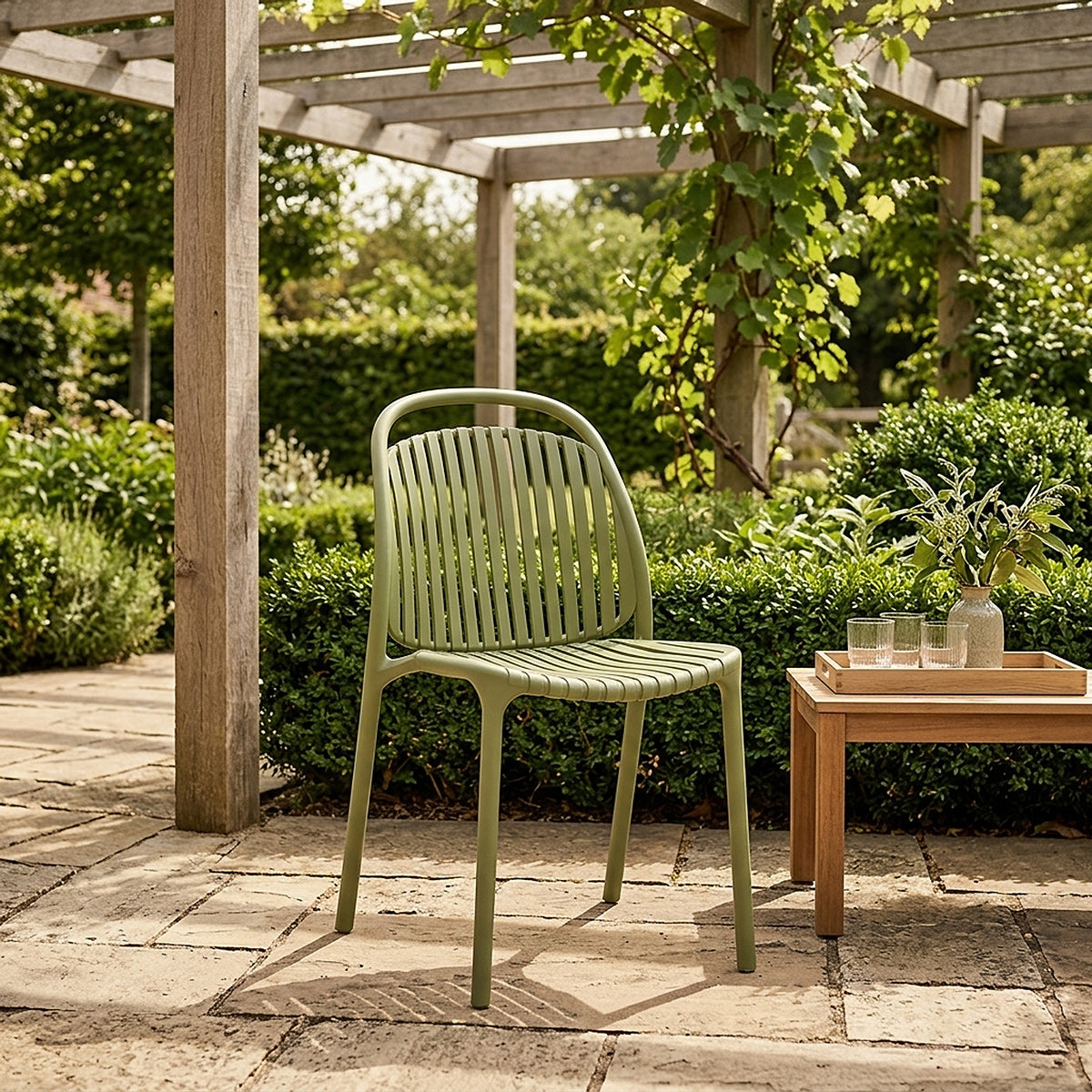 Arlo Stackable Chair Green