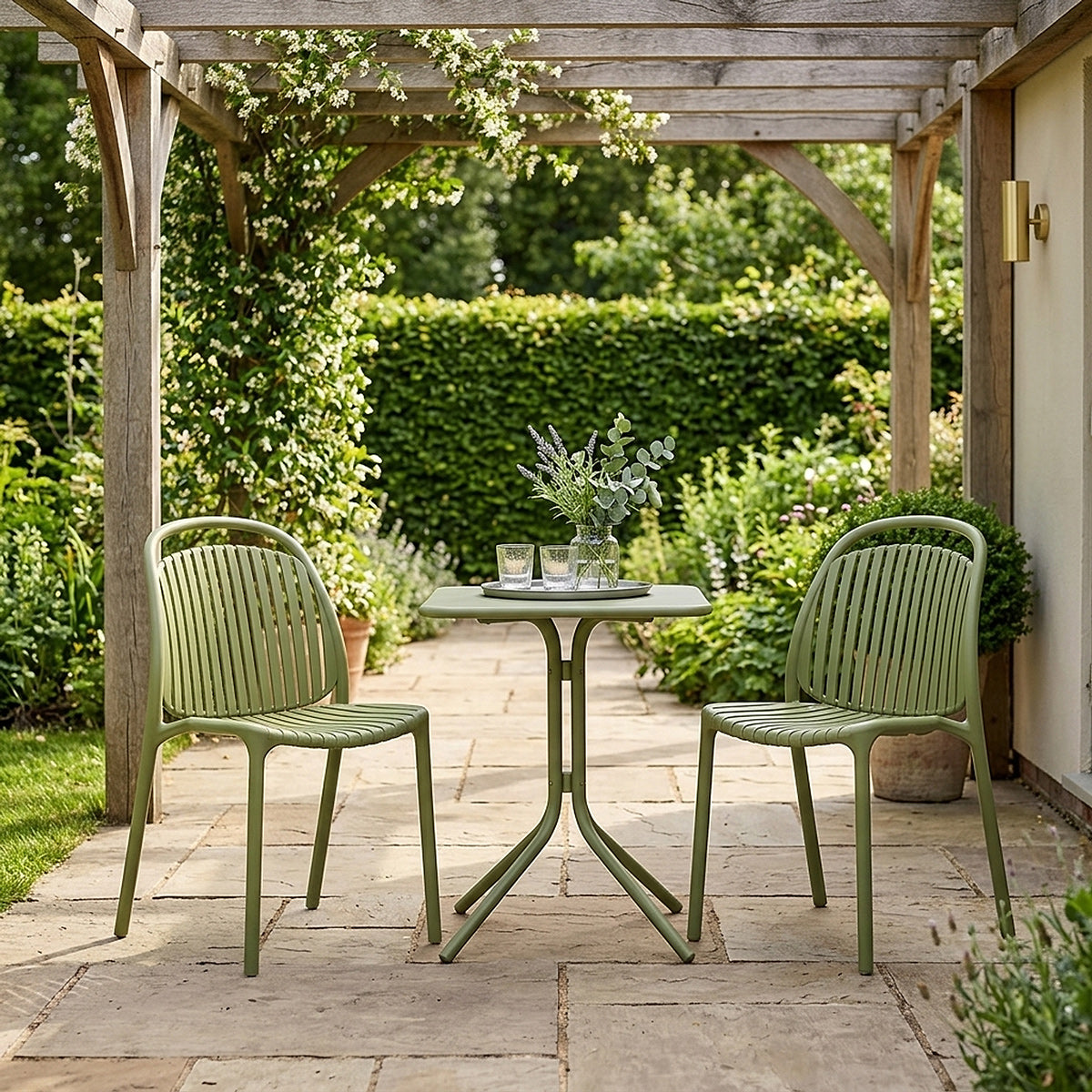 Arlo Stackable Chair Green