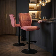 Tabouret de Bar Velours - Art Rose 