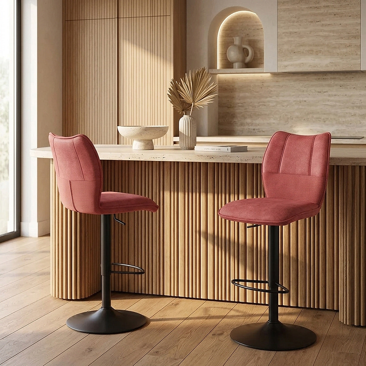 Tabouret de Bar Velours - Art Rose 