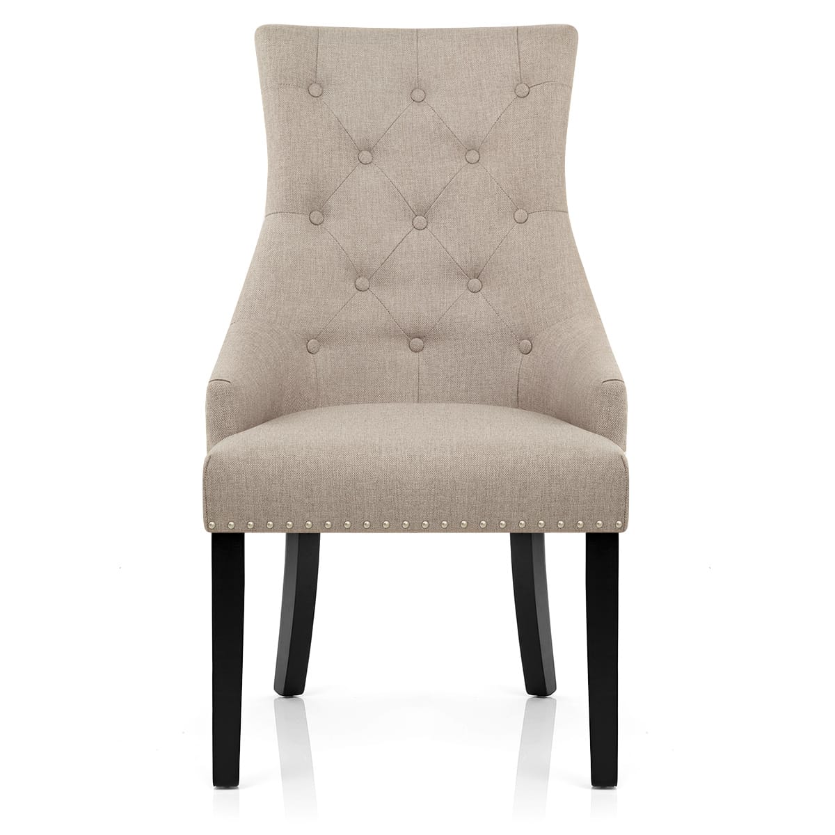 Chaise Bois Tissu - Ascot Taupe 
