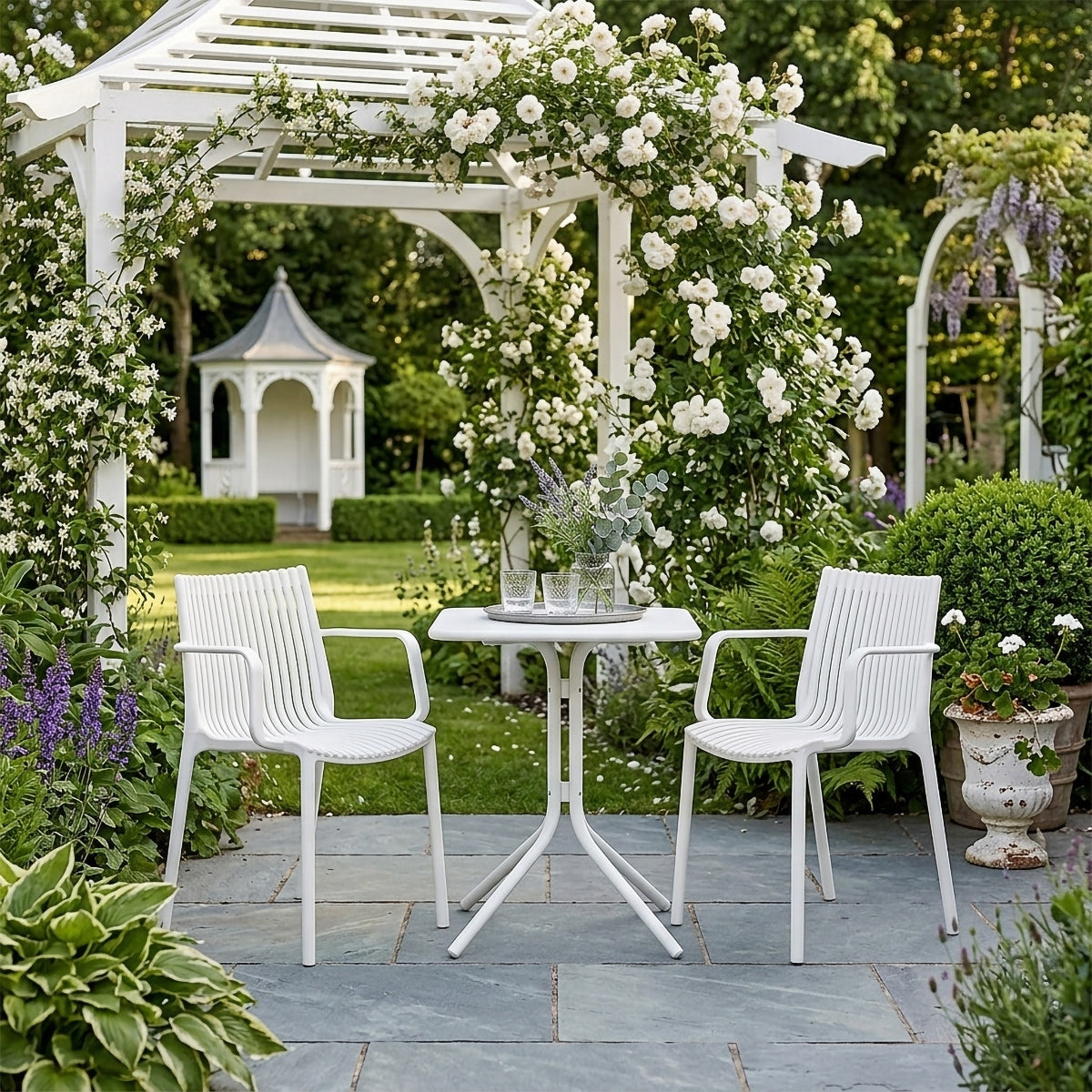Fauteuil de Jardin Résine - Aura Blanc