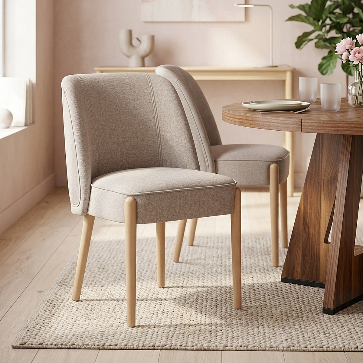 Chaise Tissu - Avon Taupe