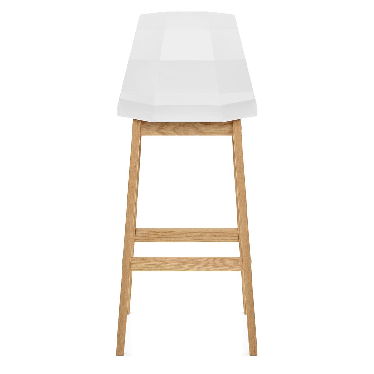 Tabouret de Bar Chêne - Bali Blanc 