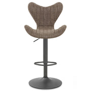 BB Swivel Stool Brown Fabric