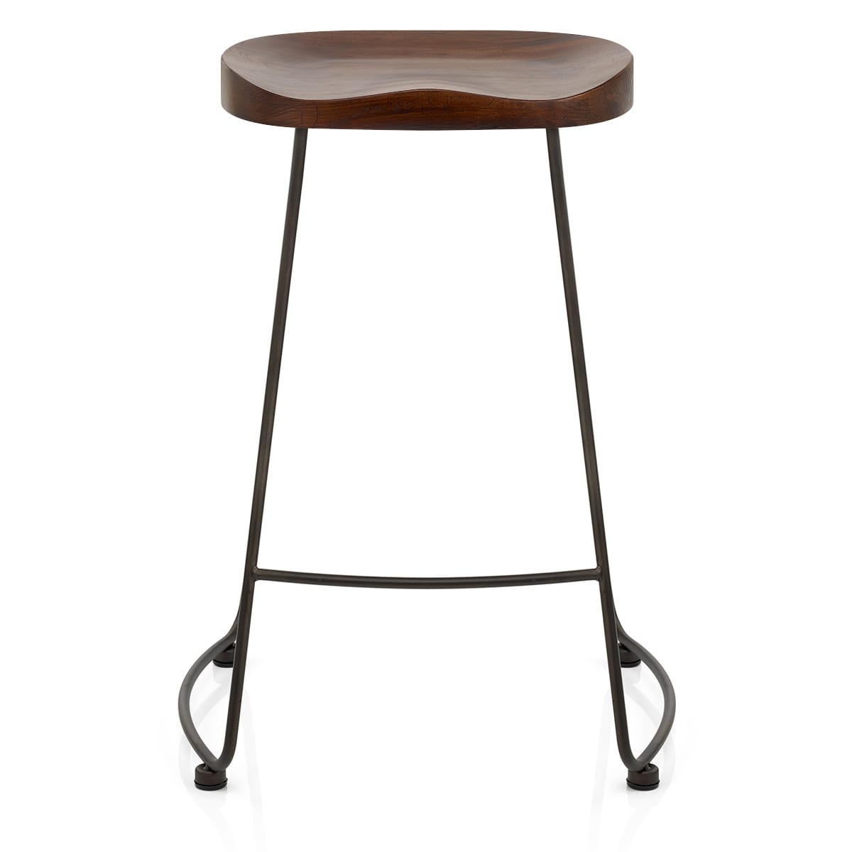Tabouret de bar Bois Foncé - Bloc Bois 