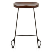 Bloc Stool Dark Wood