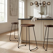 Tabouret de bar Bois Foncé - Bloc Bois 