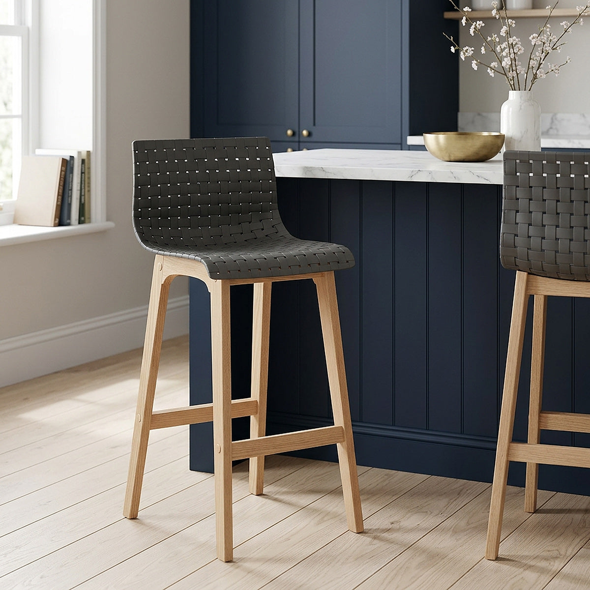 Tabouret de Bar Chêne - Bondi Noir 