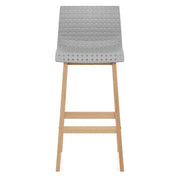 Bondi Oak & Grey Bar Stool