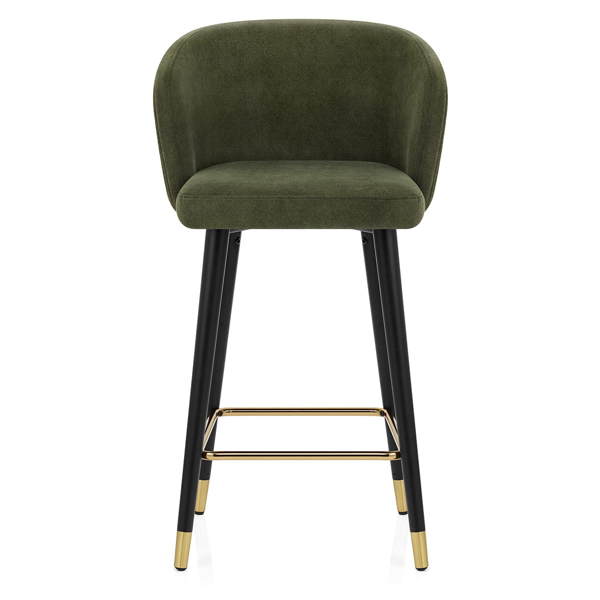 Tabouret de Bar Tissu - Boston Vert