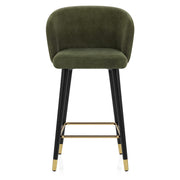 Tabouret de Bar Tissu - Boston Vert