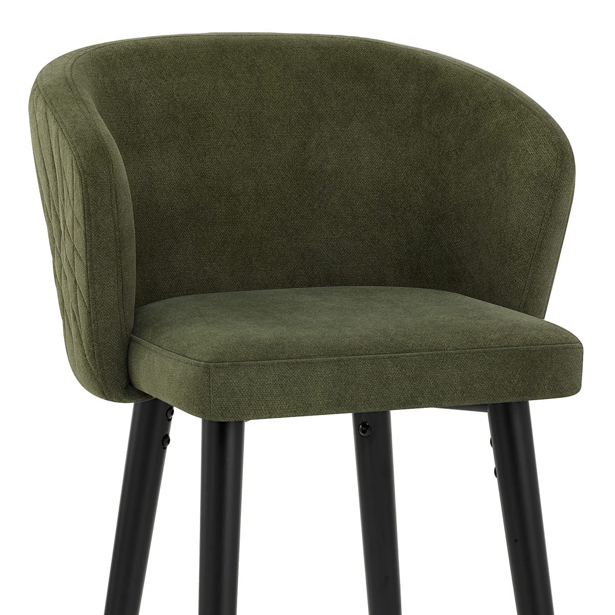 Tabouret de Bar Tissu - Boston Vert