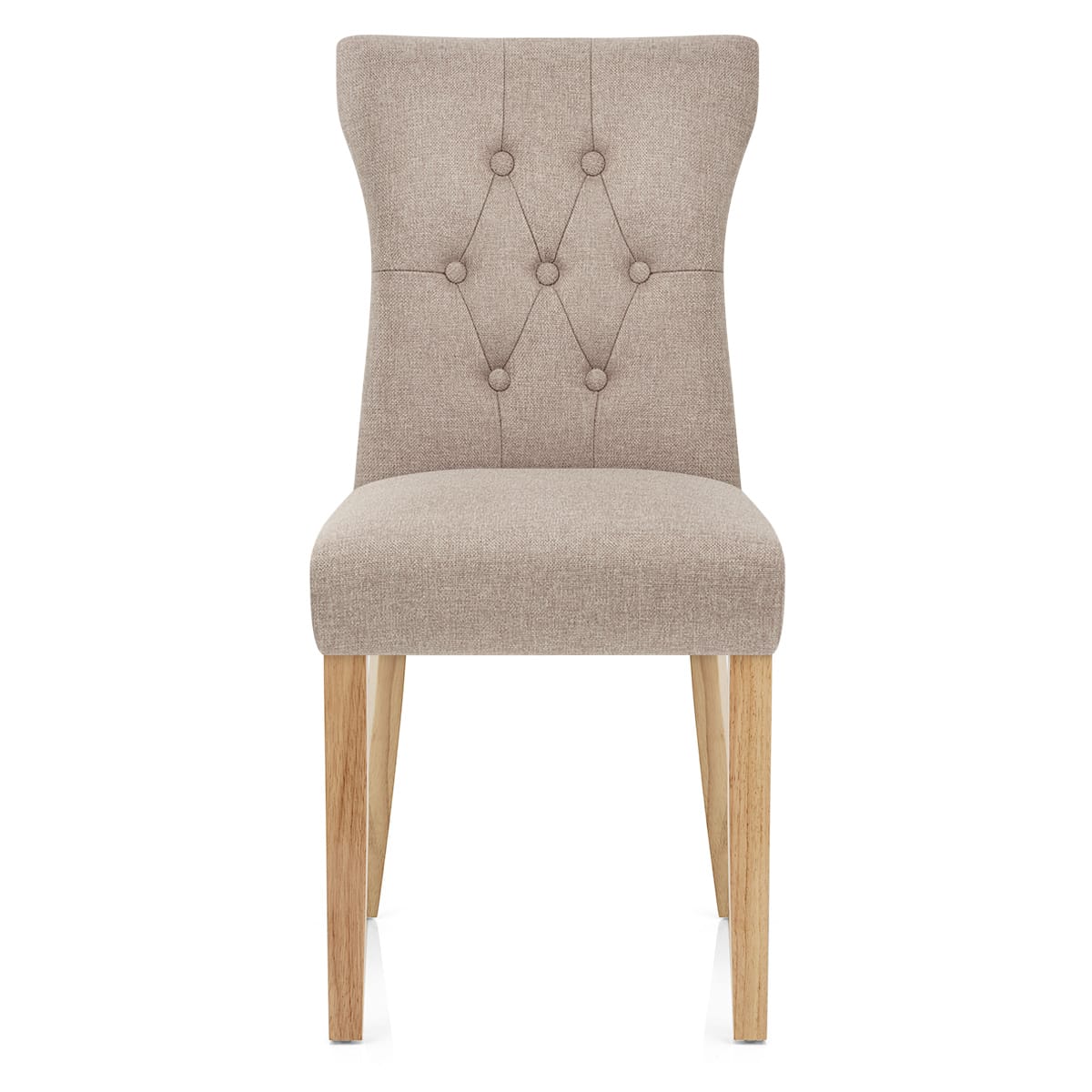 Chaise Bois Tissu - Bradbury Taupe
