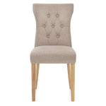 Chaise Bois Tissu - Bradbury Taupe
