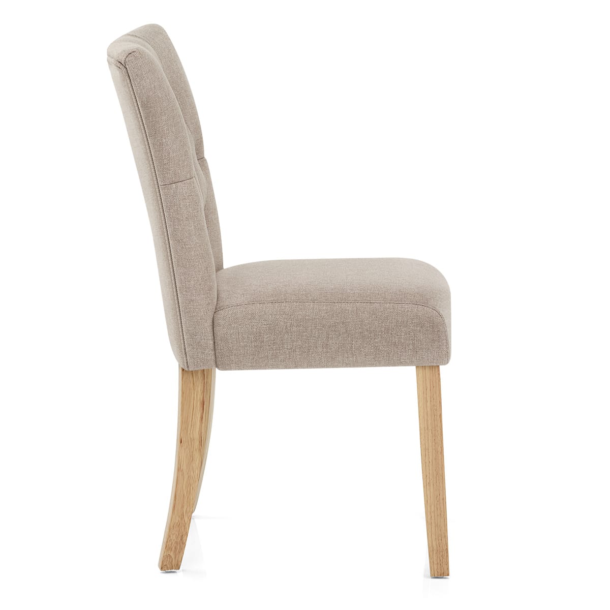 Chaise Bois Tissu - Bradbury Taupe