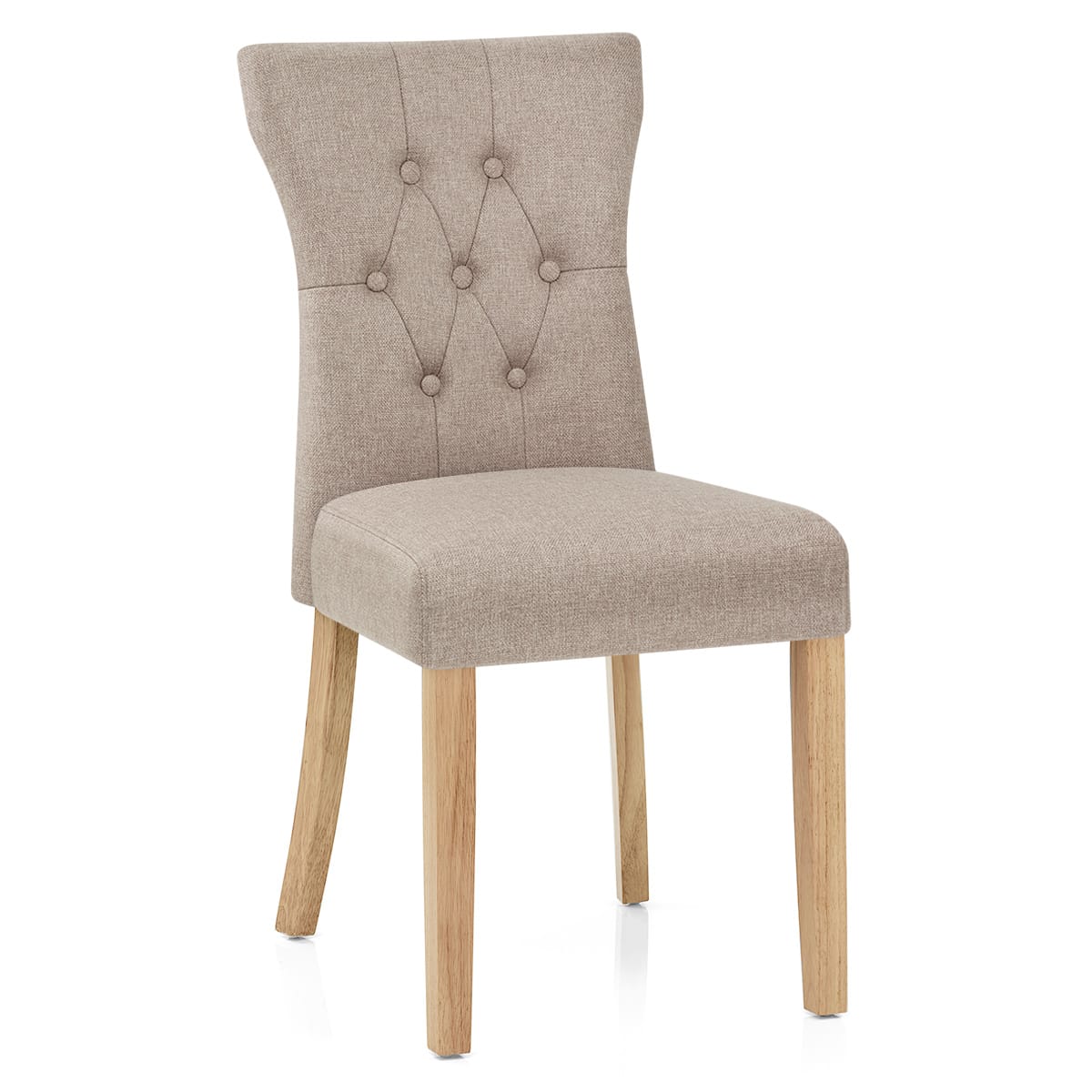 Chaise Bois Tissu - Bradbury Taupe