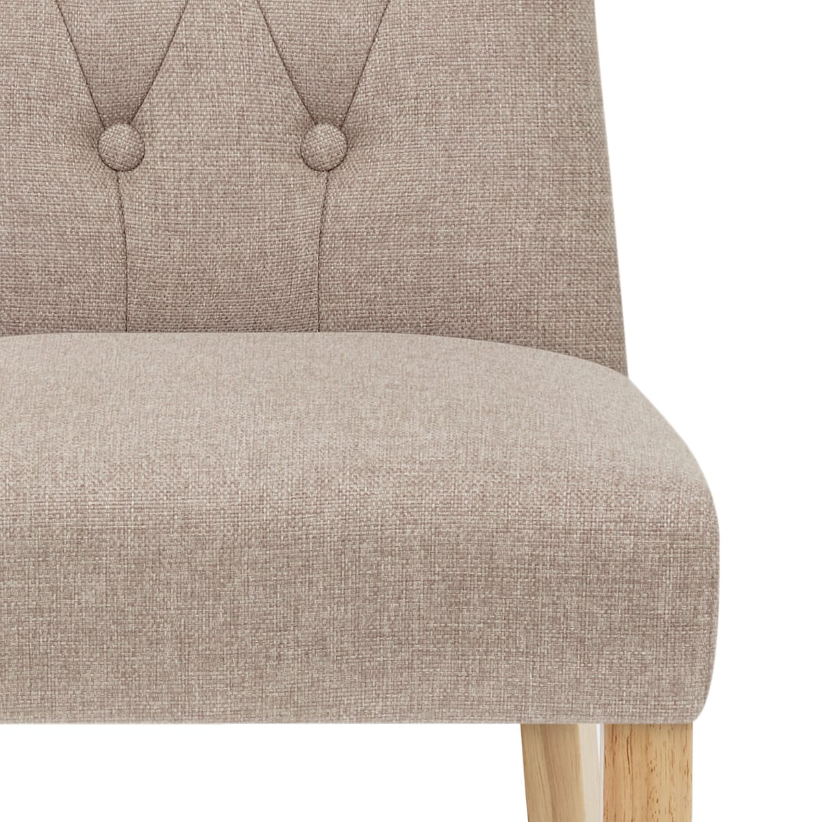 Chaise Bois Tissu - Bradbury Taupe