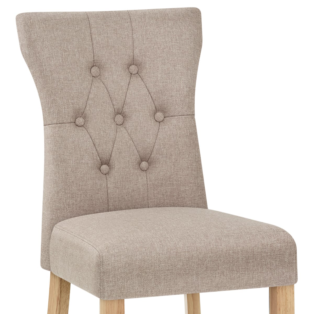 Chaise Bois Tissu - Bradbury Taupe
