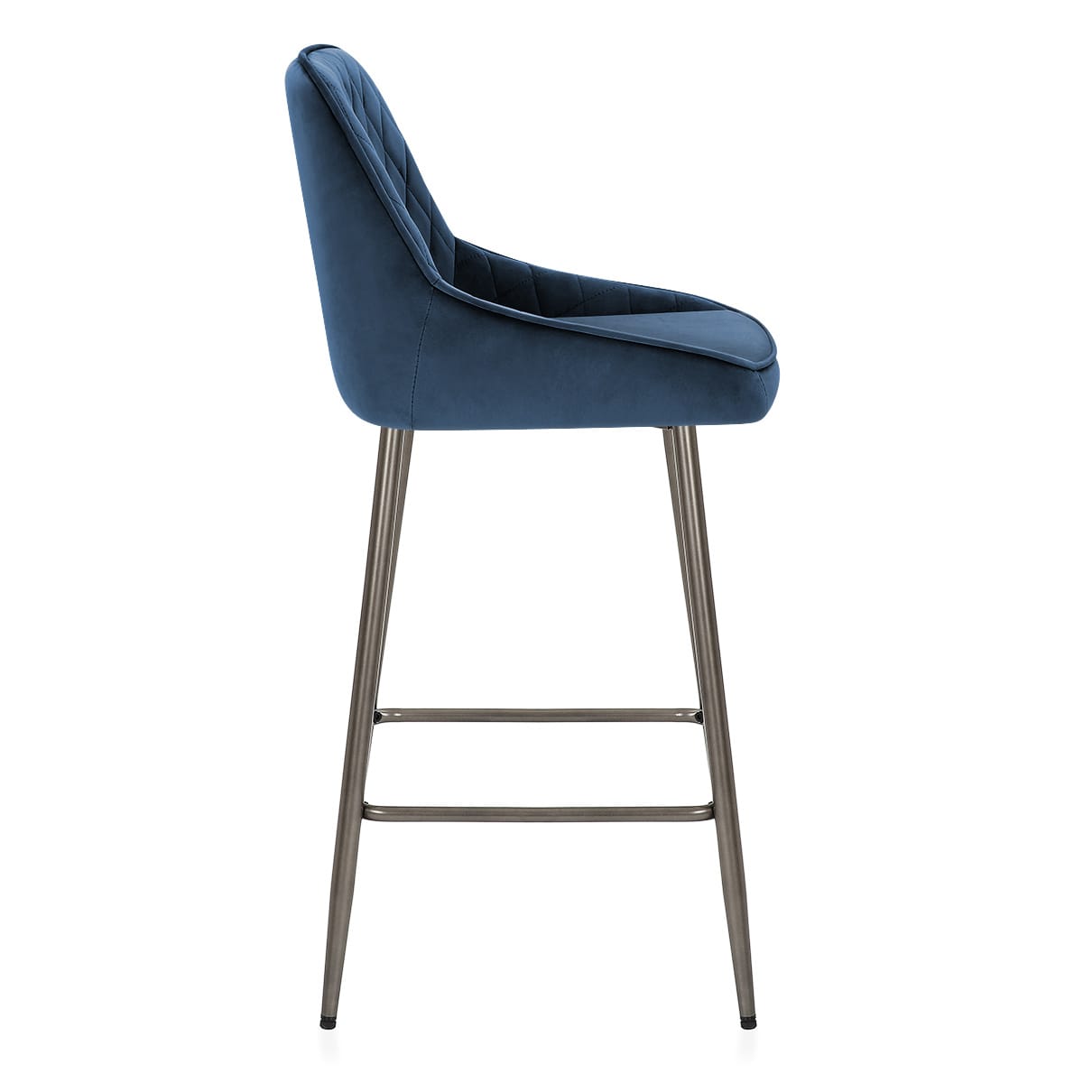 Brisbane Bar Stool Blue Velvet