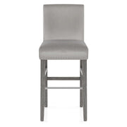 Brunswick Stool Grey Velvet