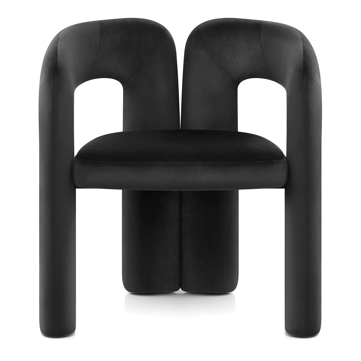 Chaise Velours - Bubble Noir