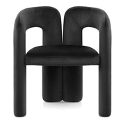 Chaise Velours - Bubble Noir