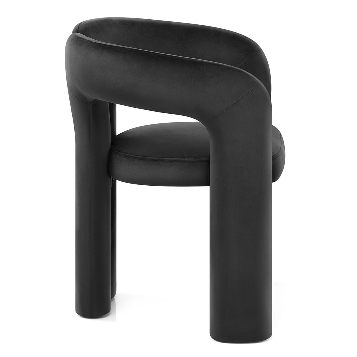 Chaise Velours - Bubble Noir