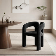 Chaise Velours - Bubble Noir
