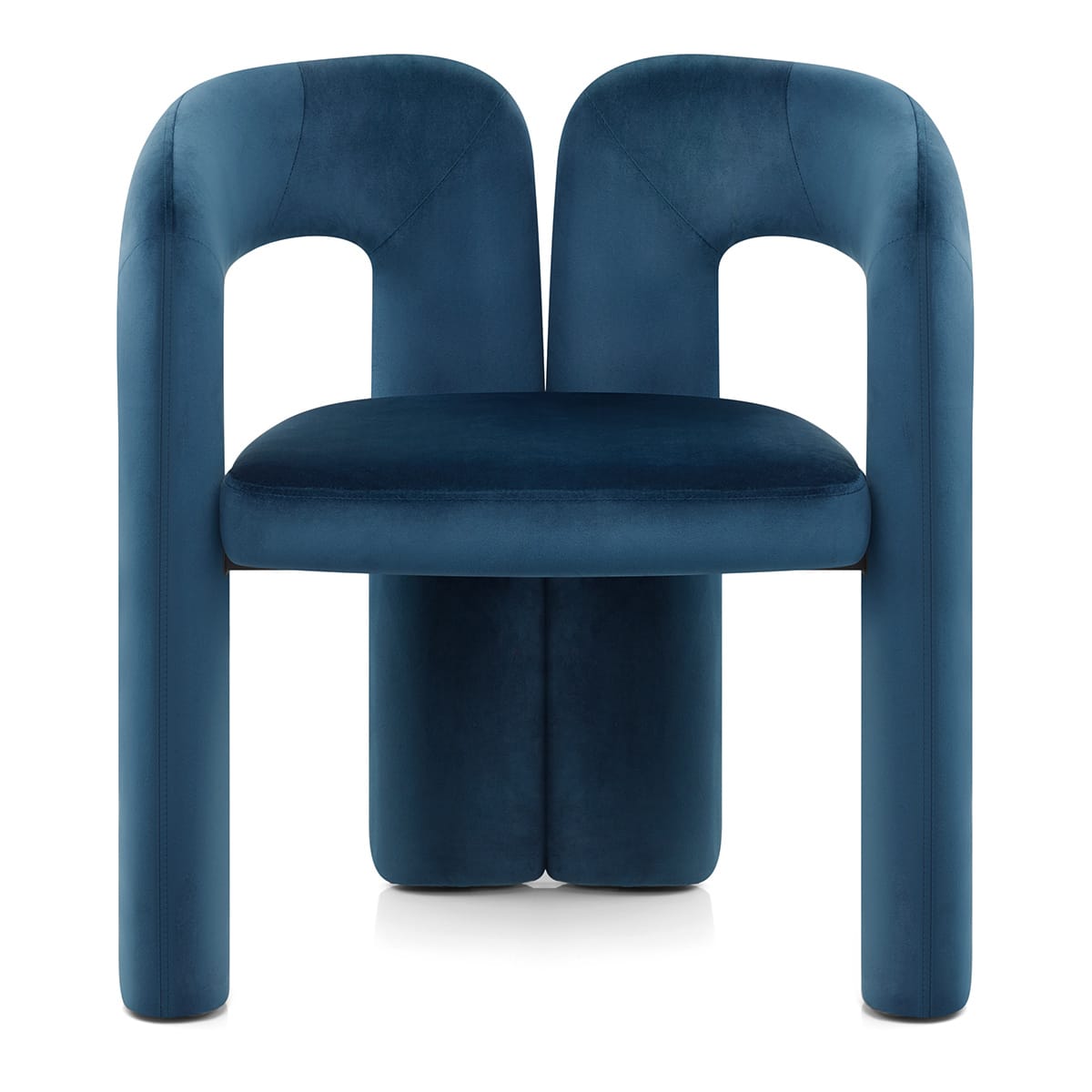 Chaise Velours - Bubble Bleu
