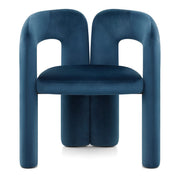 Chaise Velours - Bubble Bleu