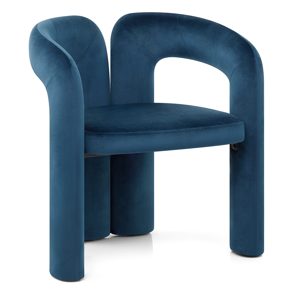 Chaise Velours - Bubble Bleu