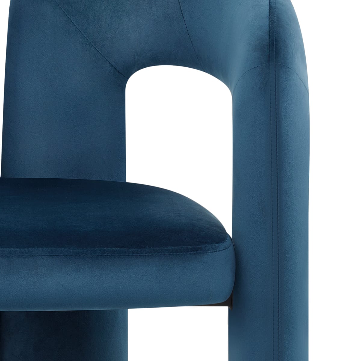 Chaise Velours - Bubble Bleu