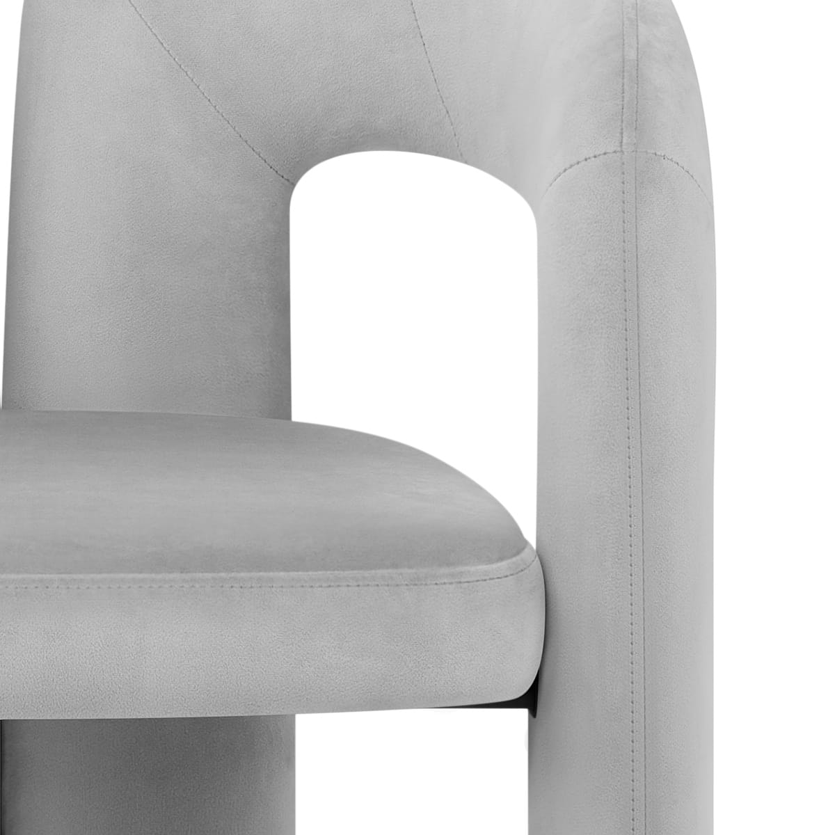 Chaise Velours - Bubble Gris