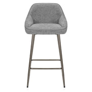 Cairns Bar Stool Grey Fabric