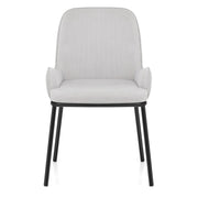 Cameo Dining Chair Light Grey Fabric