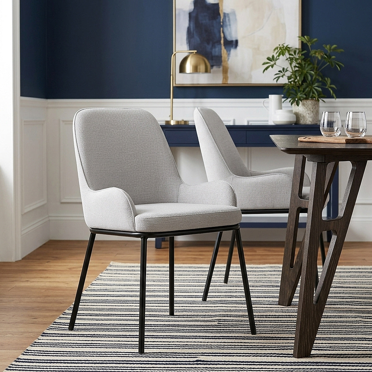 Chaise Tissu - Cameo Gris 
