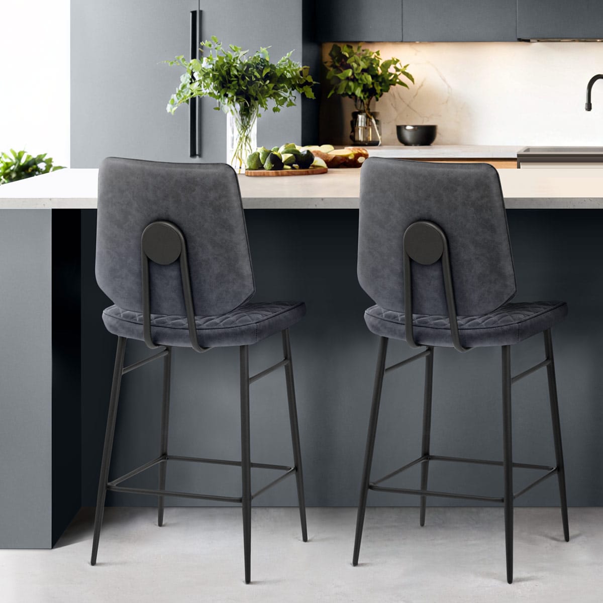 Caprice Bar Stool Antique Blue
